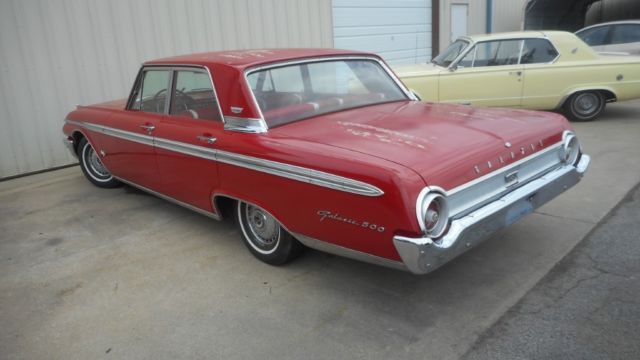 1962 ford galaxie 500 87433 miles red 390 automatic