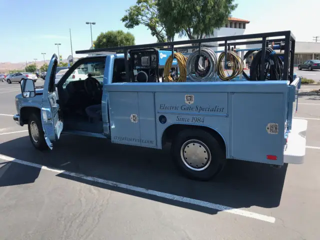 1988 gmc c3500 sierra with utility body, miller welder/cables, custom rack