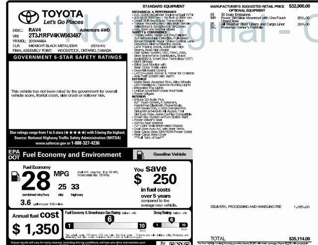 new 2019 toyota rav4 awd adventure monroeville, pa 15146 for sale in monroeville, pennsylvania