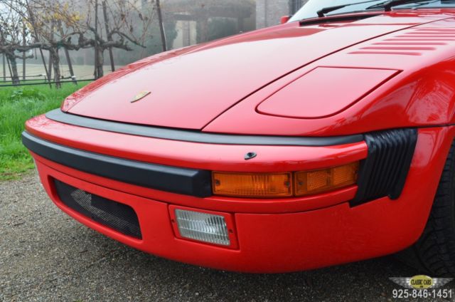 1987 porsche factory 930 - steel slope nose - 39k california owners - all recs