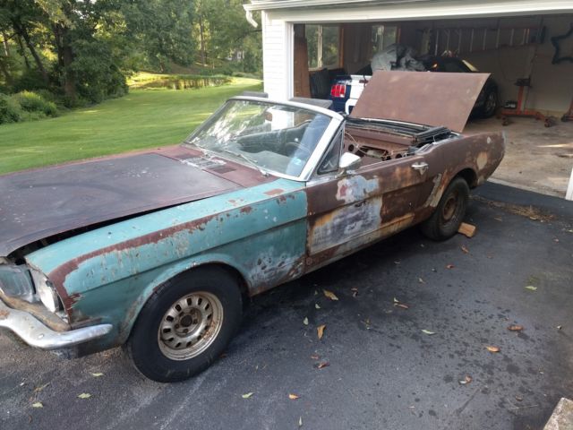 barn find 65 mustang convertible