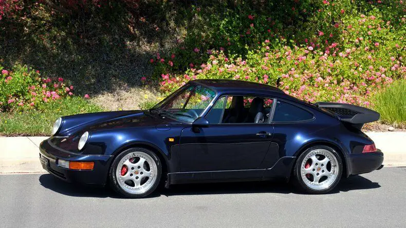 porsche 964 turbo 3.6l midnight blue with 77,627 miles, for sale!