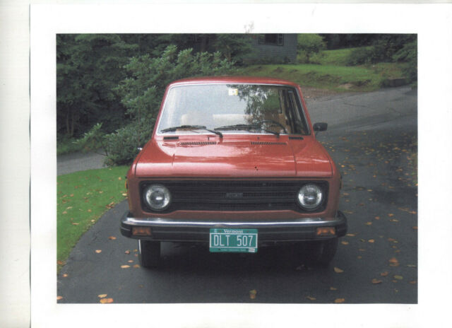 1977 fiat 128 a1 sedan 1300 2-door red w tan interior low milage with oem parts