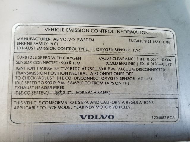 1978 volvo 262c bertone 2 door v6 rare italian collector low miles must see!