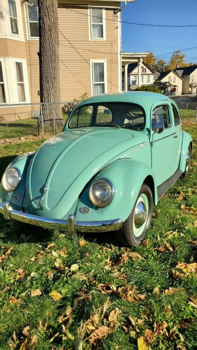1952 volkswagen beetle spilt window sedan green manual standard barn find vw