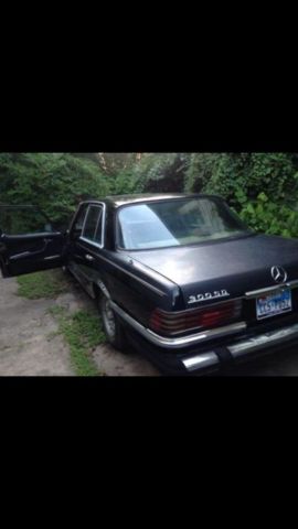 1979 mercedes 300sd, w116, texas car, black on black, needs tlc