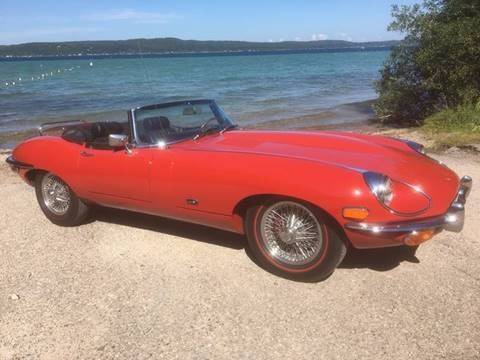 1971 jaguar e-type 75000 miles red convertible i6 4.2l manual