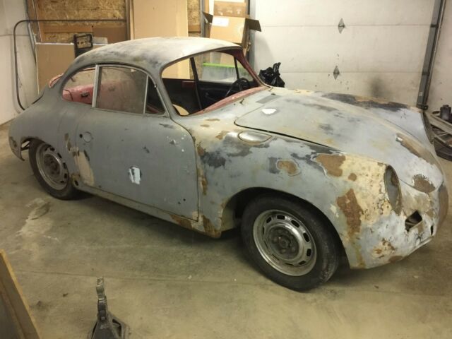 1964 porsche 356 sc, matching numbers, solid project car with many new parts