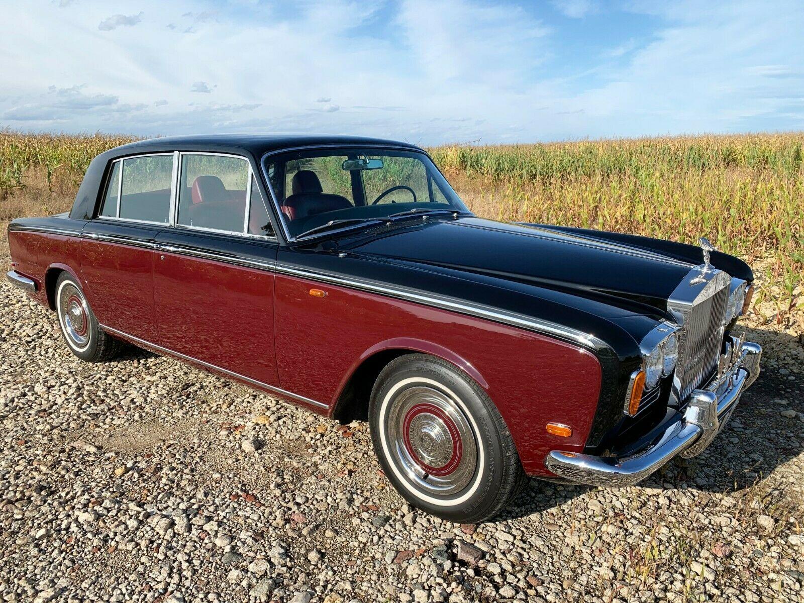 1969 rolls-royce silver shadow masons black over burgundy