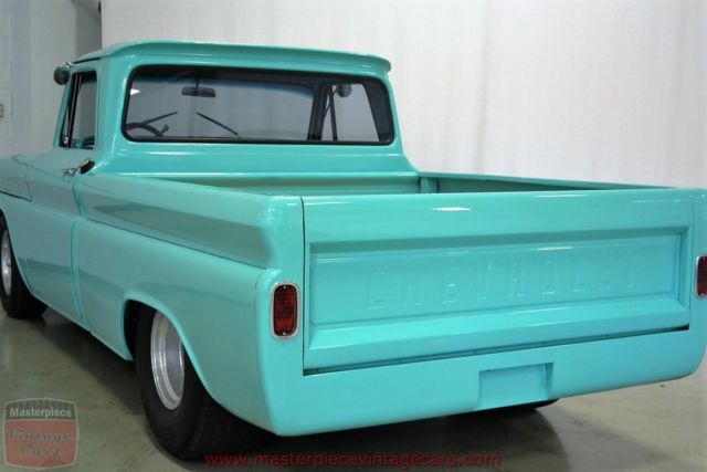 1965 chevrolet c10 pickup 15102 miles teal 406ci v8 350 turbo automatic
