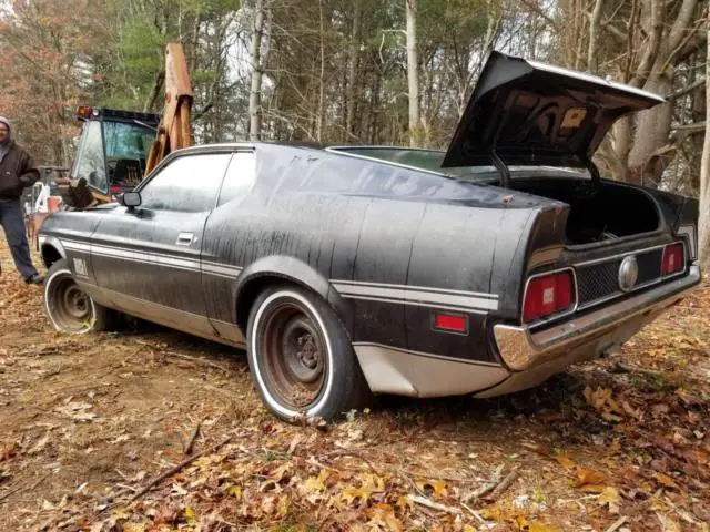 1971 ford mustang mach 1 429 scj 4-speed black/black super cobra jet project