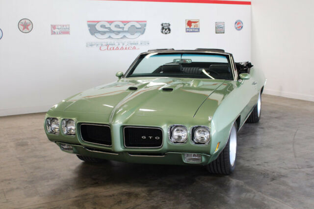 1970 pontiac gto 37884 miles green convertible