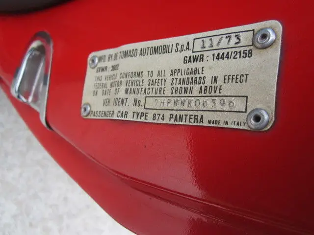 detomaso pantera l - incredable original 17,681 mile example