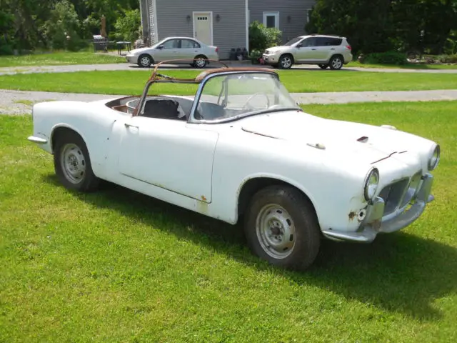 1957 fiat 1100 tv trasformabile - spyder, convertible, rare, needs restoration