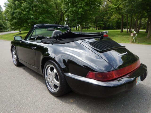 1991 porsche 911 c4 (awd) cabriolet blk/blk 5spd 68k miles excellent cond $38500