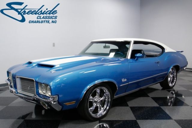 1971 oldsmobile cutlass 34441 miles stratomist blue hardtop 350 v8 3 speed auto