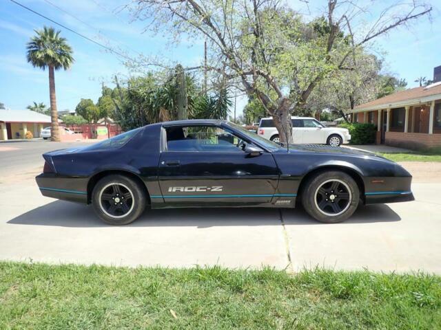 black 1988 chevrolet camaro z28, iroc with t-top, one owner, 54.000 miles