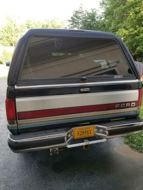 1991 ford f-150 lariat 4x4 regular cab long bed with topper