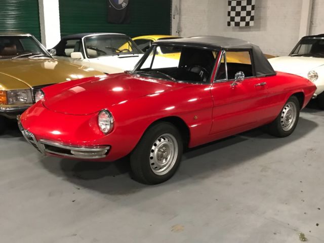 1967 alfa romeo spider duetto 1.6l engine no visible rust mint condition for age
