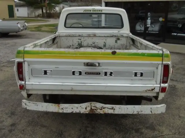 1970 ford f100 john deere delivery, 1 owner 48 yrs 43k original miles 360 auto