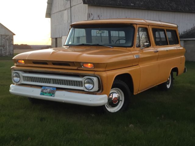 1965 chevrolet suburban carryall. rare automatic, v8 oregon survivor