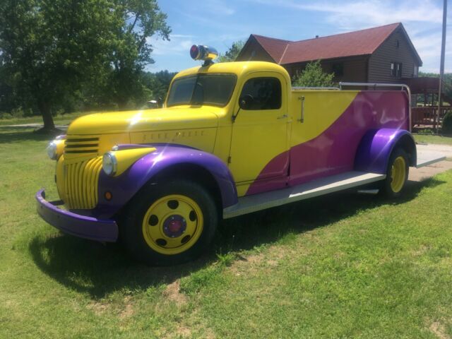 1947 chevy chevrolet heavy duty truck firetruck