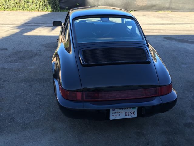 1990 porsche 964 carrera c2 5-speed manual black/black rs inspired