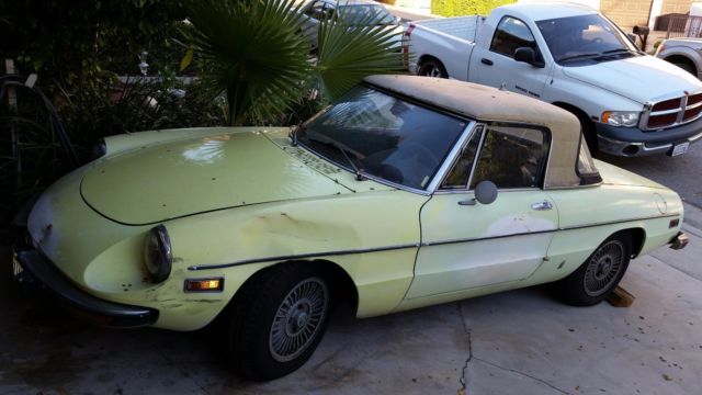 alfa romeo spider veloce 1974 needs refurbishing and restoration – great find!!
