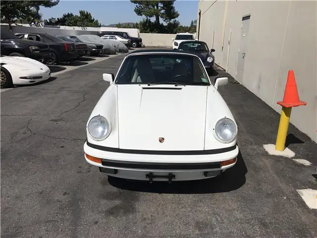 original owner 1989 porsche 911 42,923 miles white targa
