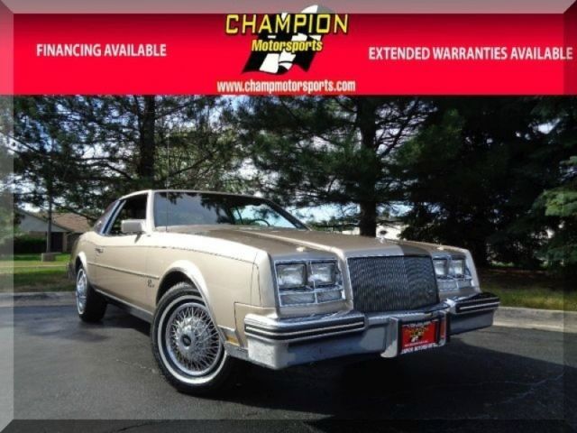 1985 buick riviera 2dr coupe 40406 miles "light sandstone metallic" coupe/hatchb