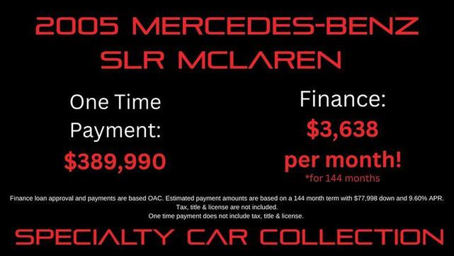 2005 mercedes-benz slr mclaren slr mclaren