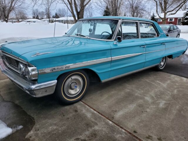1964 ford galaxie 500 town sedan automatic 352v8 stunning colors, turn key!