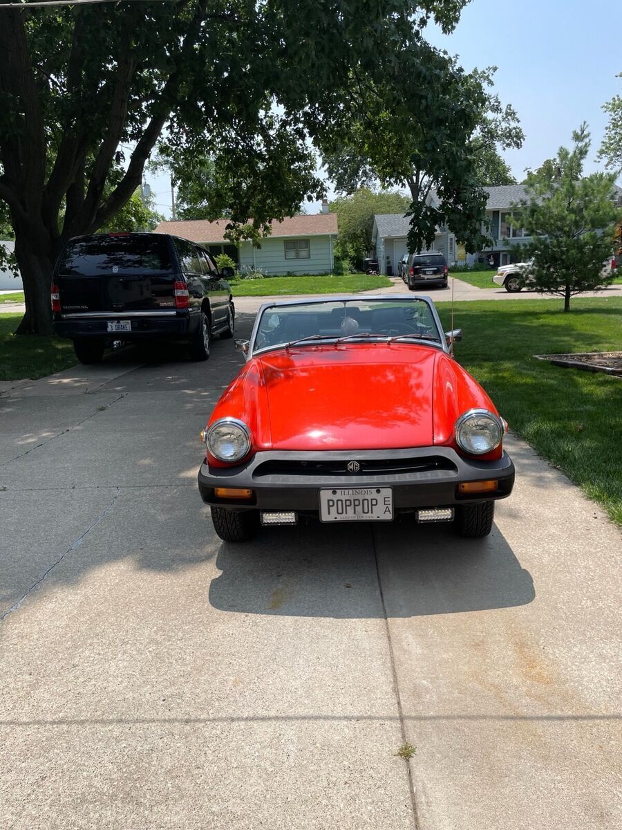 1979 mg midget 1500 convertible orange base