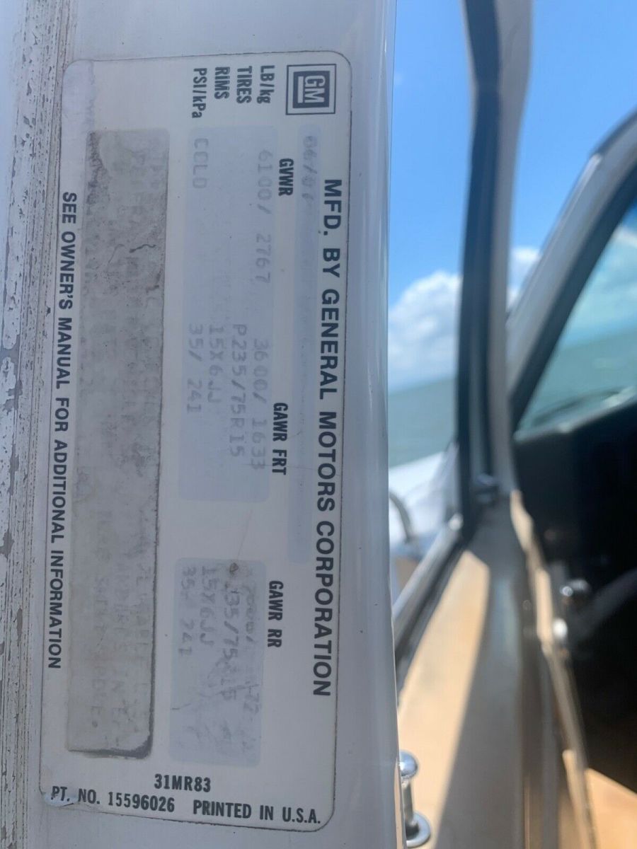 1987 gmc sierra 1500 4wd 305 v8 58k 1/2 ton short bed chevy 4x4 k30 k20 k10 c10