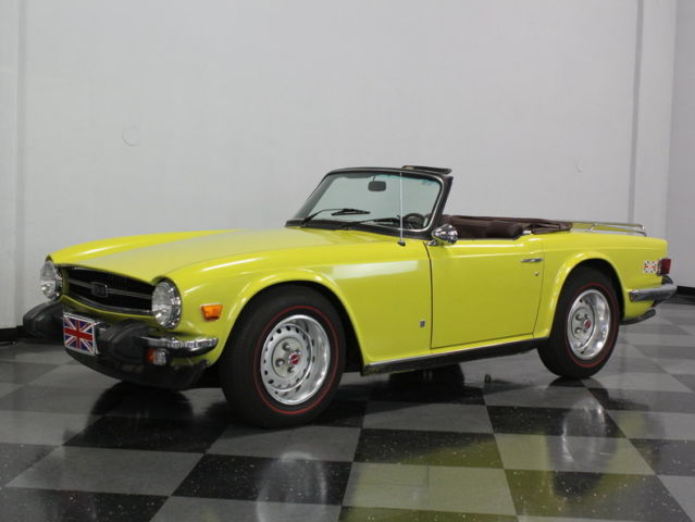 one owner texas car, original paint, matching hardtop, incredibly solid tr6!