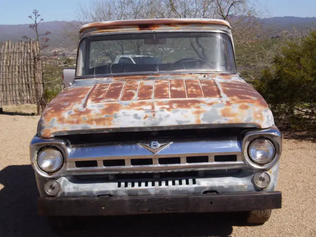 1957 ford pickup truck f-100 short bed big rear window v8 4 spd