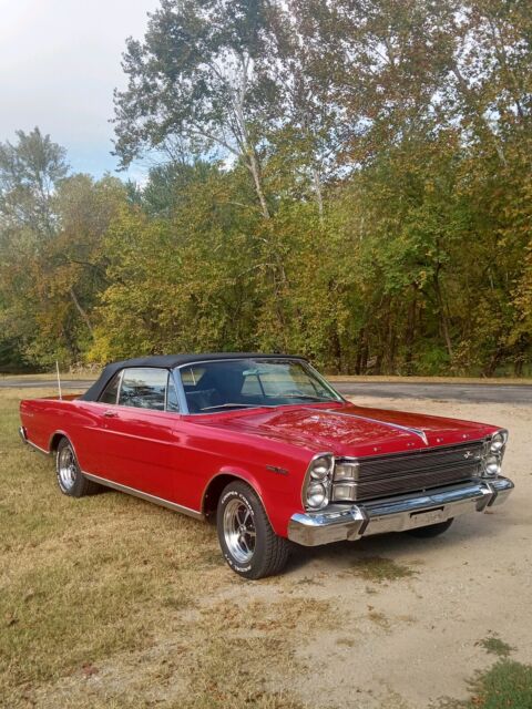 1966 ford galaxie convertible red rwd manual 7 litre