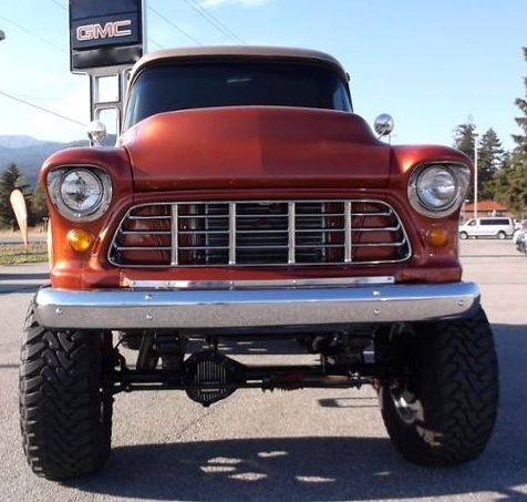 4x4 custom gmc 1958 pannel hotrod streetrod vintage chevrolet pickup truck ford