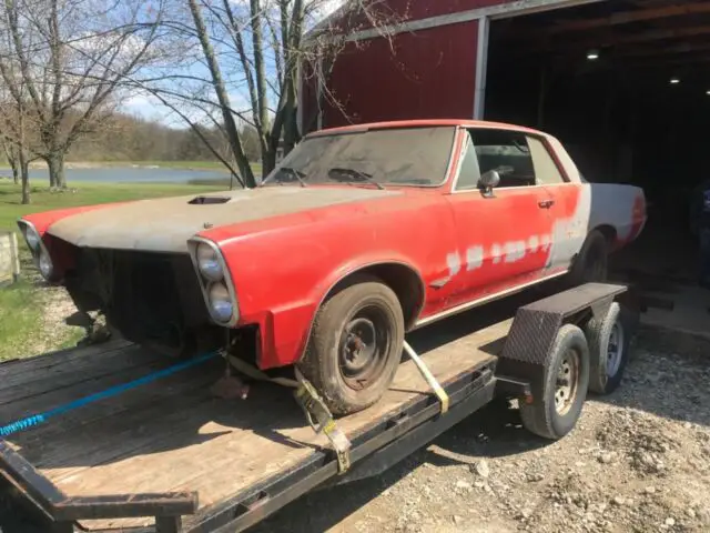 1965 pontiac gto barn find 6.5 389 v8 automatic no reserve rusty