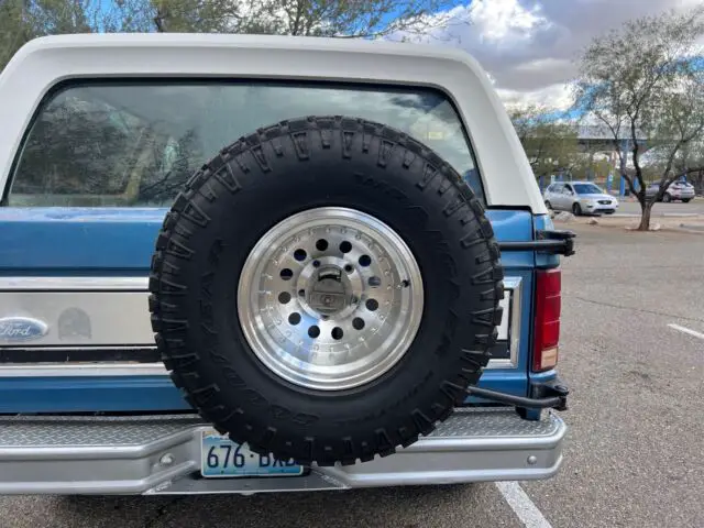 1984 ford bronco suv blue 4wd automatic xlt