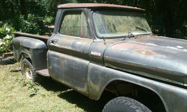 1965 chevrolet k10 swb stepside. factory 4x4 project truck needs restoration