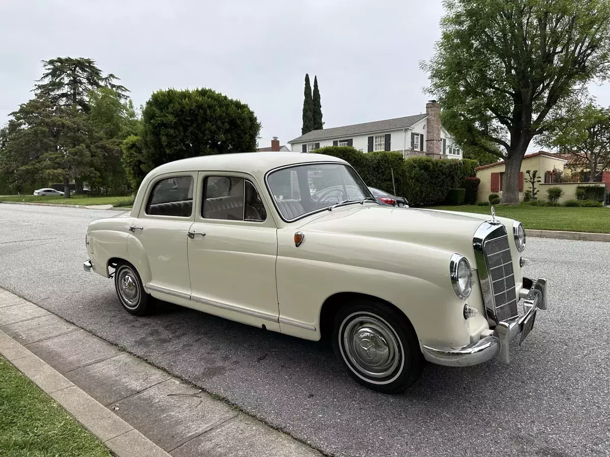 1958 mercedes-benz 180 sedan white