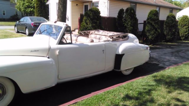 1948 lincoln cabriolet convertible 1 of 452 ever made flat 12 mint condition