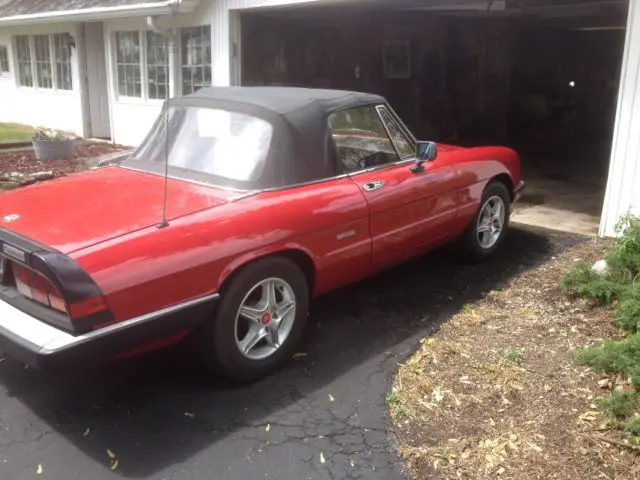 1988 alfa romeo spider graduate convertible 2-door 2.0l
