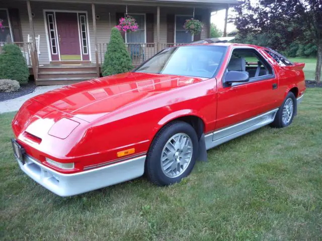 1989 dodge daytona es 2042 orig miles, pristine vehicle is new, rare 5spd