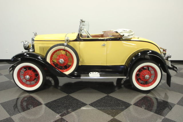 rare deluxe roadster, nice resto, great trim, rumble seat, great driving model a