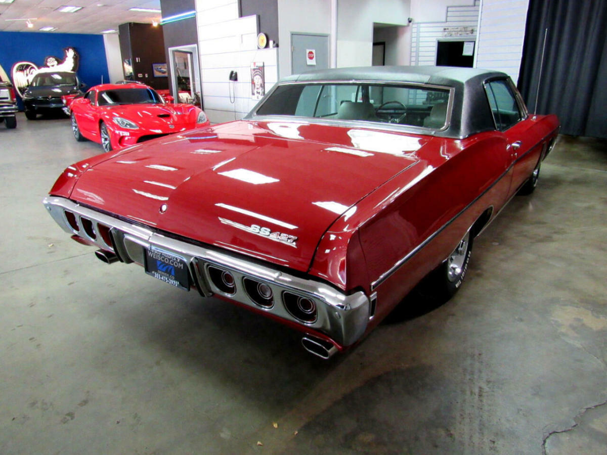 1968 chevrolet impala ss 99,210 miles red american muscle car 427ci automatic