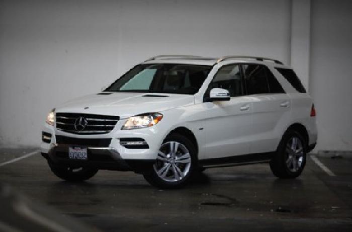 20120 mercedes ml350 clean title low miles, white on tan in san francisco, ca
