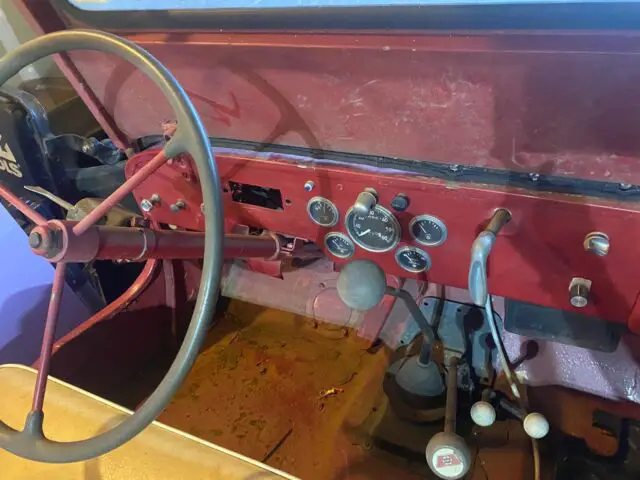 1942 willys jeep red 4wd manual