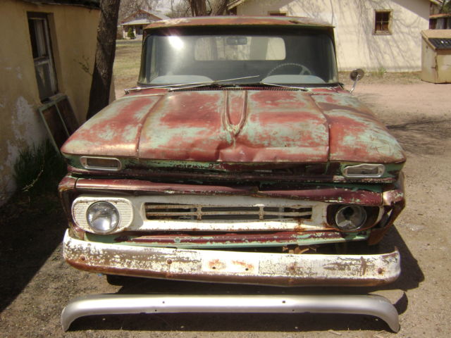 1962 chevrolet c10 1/2 ton pickup short bed 350 crate engine project rat rod old